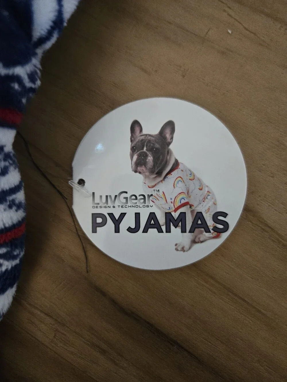 4/$15 LuvGear NWT Cozy Fair Isle Dog Pajamas L Navy Red Snowflake Fleece